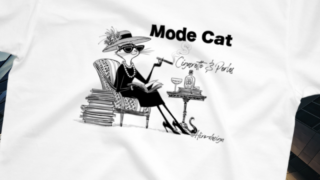 【猫好き必見の大人コーデ】人と被らない!洗練された「モードなネコTシャツ」に一目惚れ♪おしゃれな大人の愛用レビュー