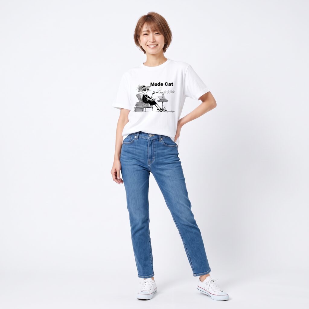 モードキャットTシャツModeCatおしゃれなネコちゃんTシャツ