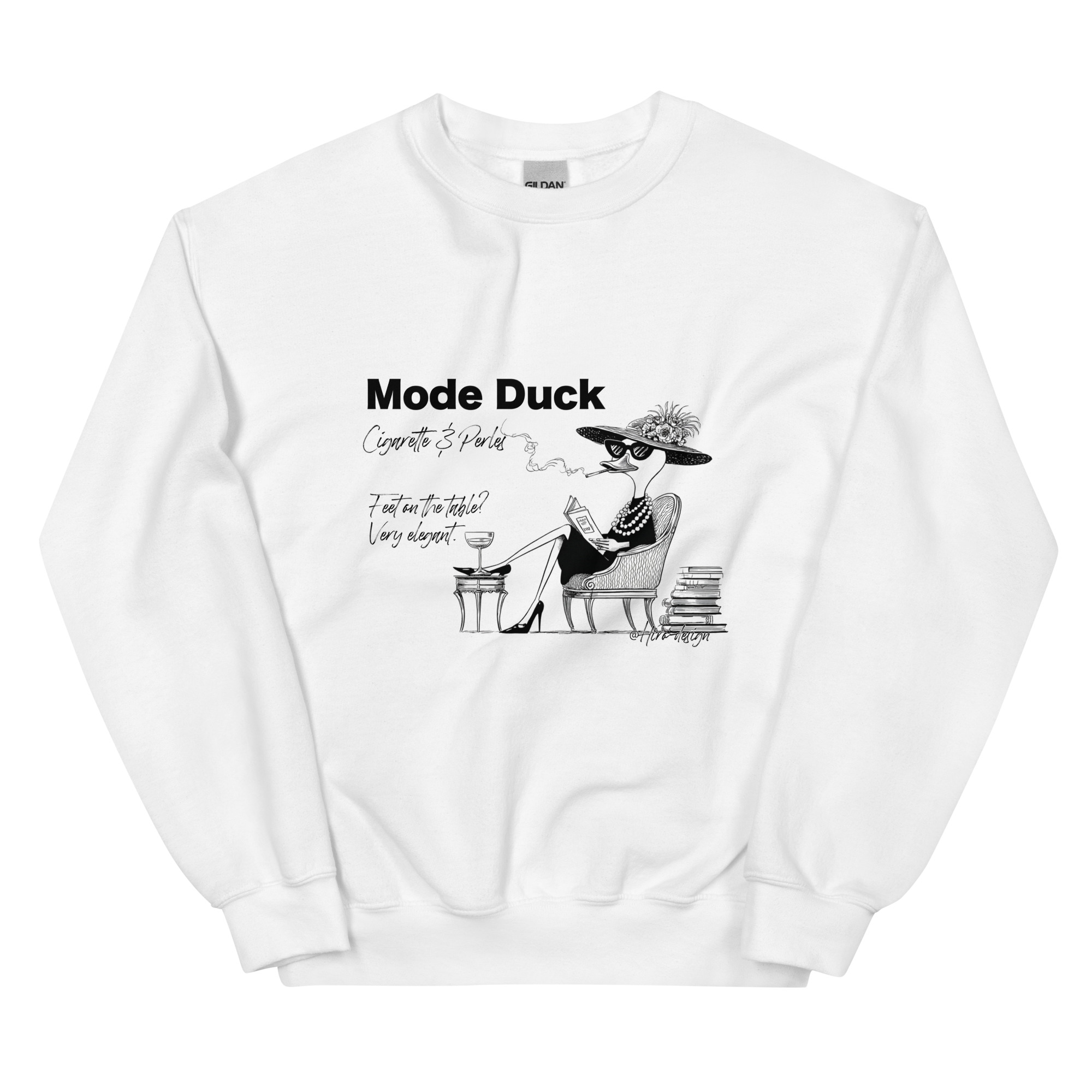 Mode Duck/モードダック/白スウェット