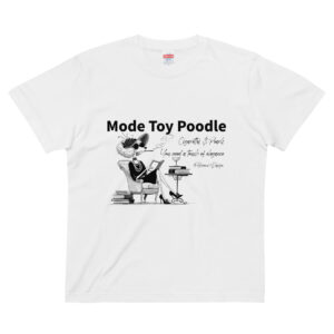 Mode Toy Poodle/モードトイプードル/白Tシャツ